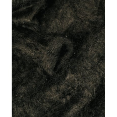 Olde H & Daughter FUR CASHMERE V-NECK KNITWEAR