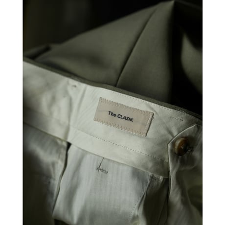 THE CLASIK WOOL MOHAIR SILK TROPICAL 2PLEATS TROUSERS