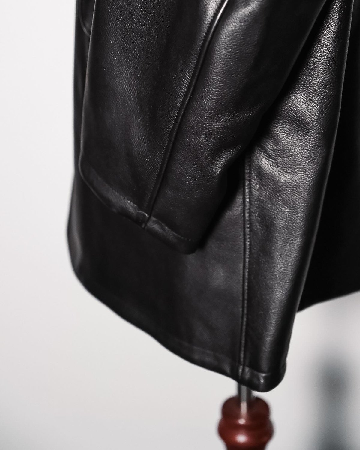 MAATEE&SONS LAMB LEATHER CAR COAT 裏CASHMERE | M