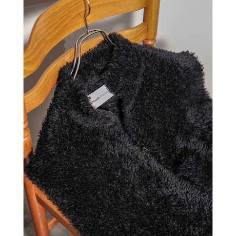 walenode Ex. Royal baby alpaca Hand spinning fur Vest