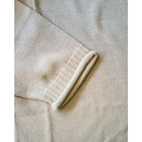 Olde H&Daughter "JYARI-JYARI SILK" BOAT NECK P/O