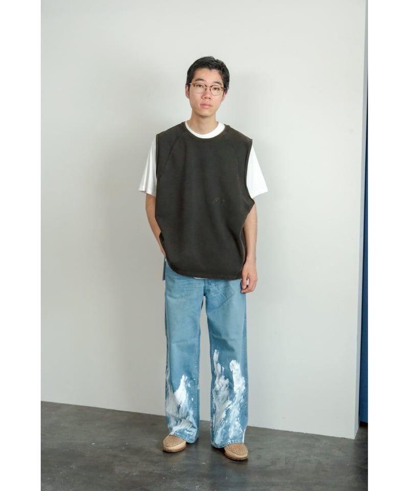 アンセルム FADED SLEEVELESS T-SHIRT 2025SUMMER】 ANCELLM