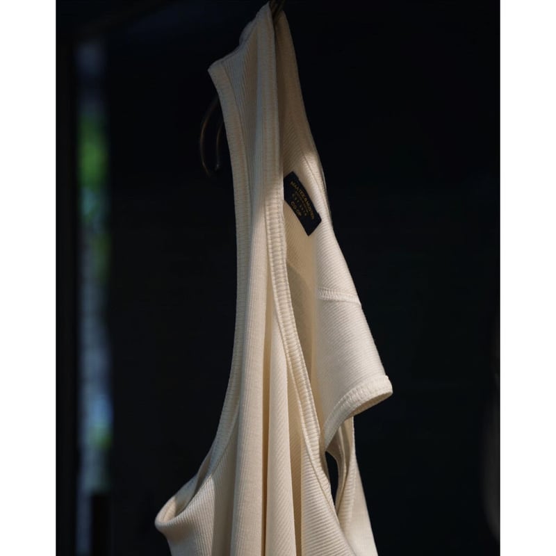 MAATEE&SONS Ex. WASHABLE SILK RIB TANK TOP | Mu