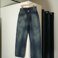 ANCELLM AGING TAPERED 5P DENIM PANTS