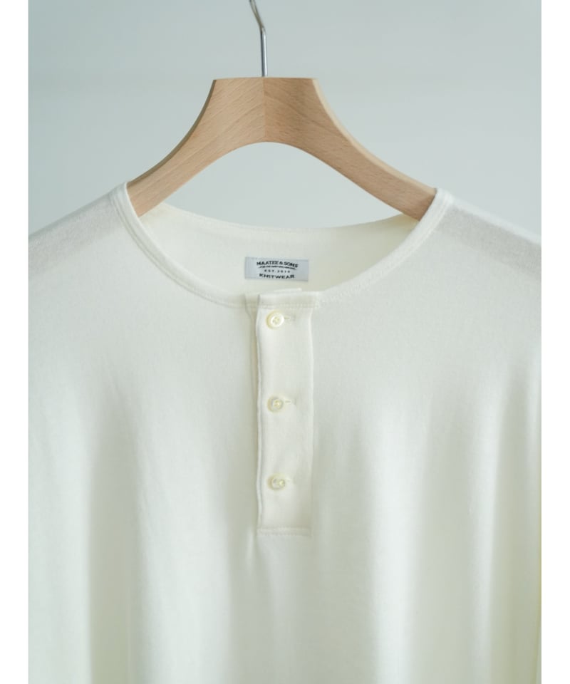 MAATEE&SONS L/S HENRY NECK TEE | MusterWerk