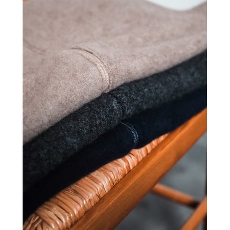 MAATEE&SONS CASHMERE 強圧縮 ZIP VEST "ちゃんちゃんこ"