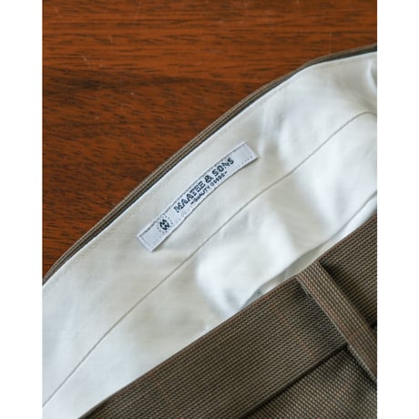 MAATEE&SONS FOREVER SLACKS TYPE2  "WOOL PINCHECK"