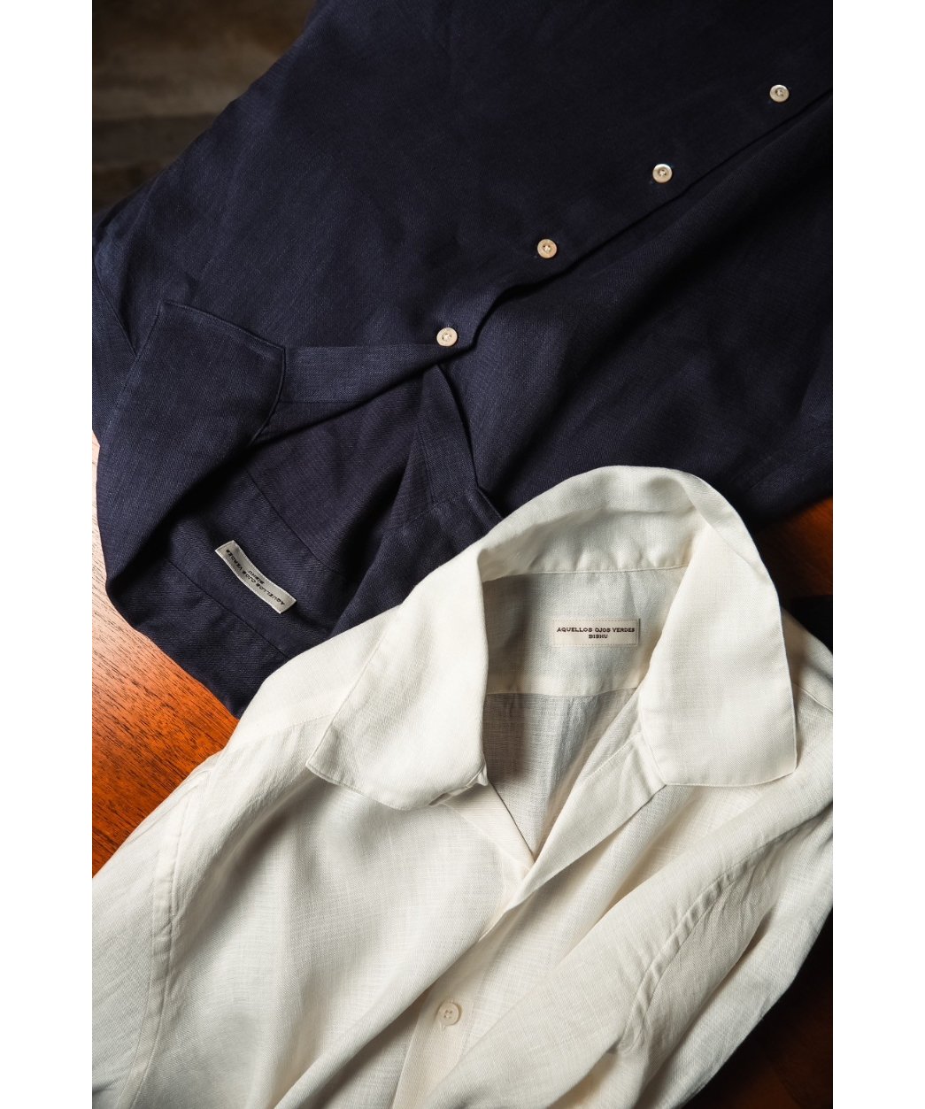 ♠LïNENです Aquellos Ojos Verdes DRESSED LINEN CAPRI SHIRTS