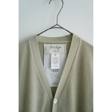 Olde H & Daughter SILK PLAIN STITCH CARDIGAN