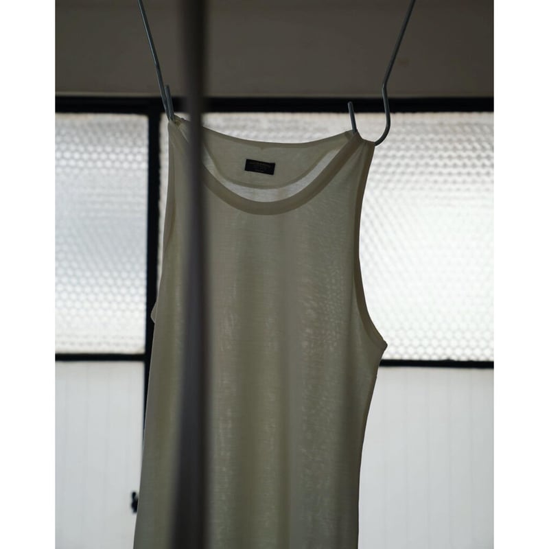 MAATEE&SONS Ex. WASHABLE SILK STANDARD TANK TOP