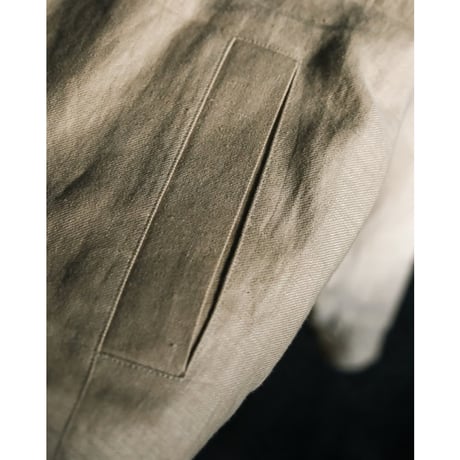 THE CLASIK LINEN HEMP TWILL SHARK COLLAR JACKET