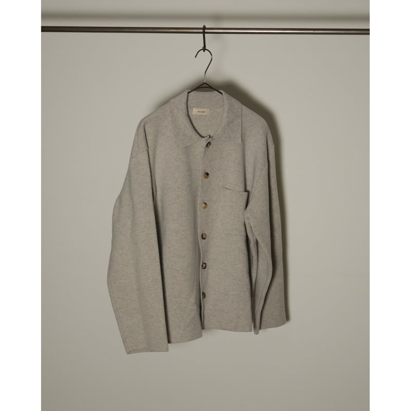The CLASIK MILLED FINE WOOL SHIRT CARDIGAN | Mu