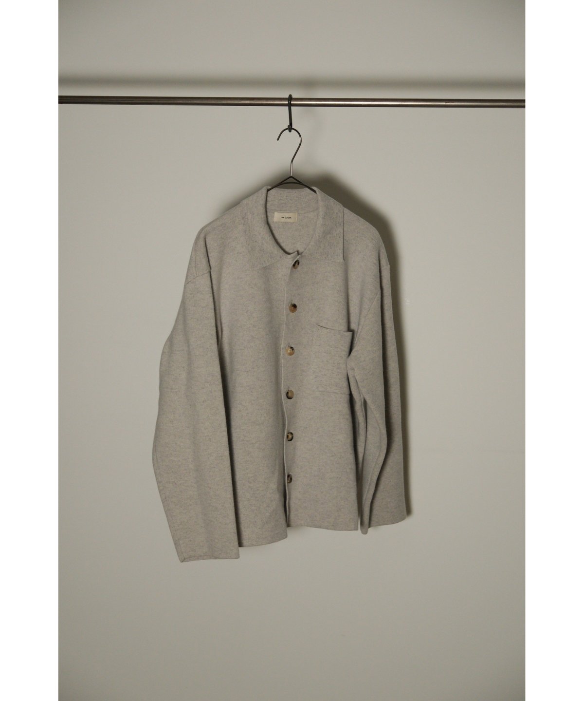 The CLASIK MILLED FINE WOOL SHIRT CARDIGAN | Mu