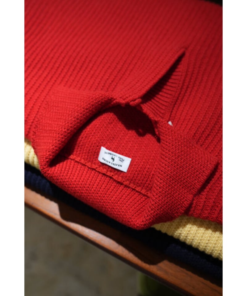 MAATEE&SONS カシミヤ ローゲージ スキッパー ポロ MAATEE&SONS CASHMERE LOW GAUGE POLO SKIPPER SWE