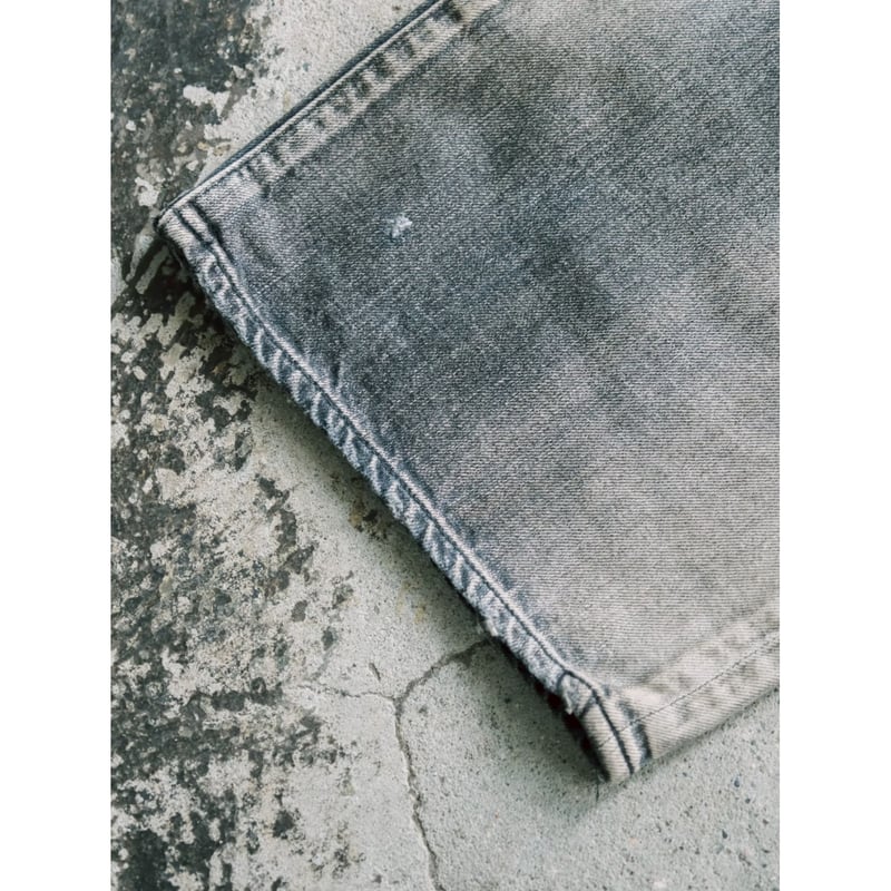 ANCELLM CRASH MIDDLE STRAIGHT 5P DENIM PANTS |