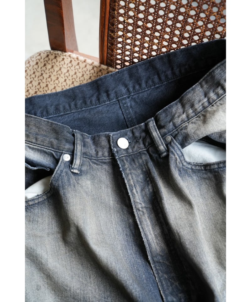 ANCELLM AGING WIDE DENIM 5P PANTS | MusterWerk ANCELLM AGING WIDE DENIM 5P PANTS | MusterWerk