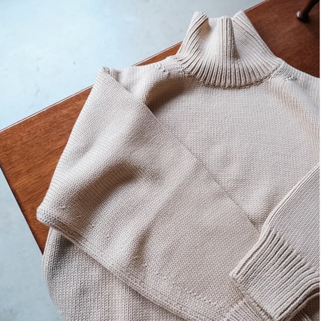 Olde H & Daughter WOOSTED WOOL TURTLE NECK P/O