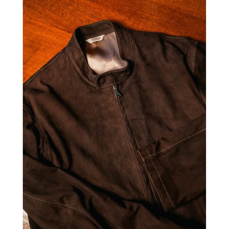 Ardennes Matteo スウェードレザーシングルライダースジャケット New Brand 