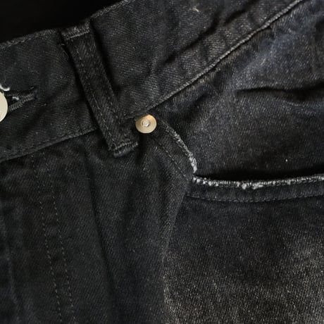 ANCELLM AGING TAPERED 5P DENIM PANTS