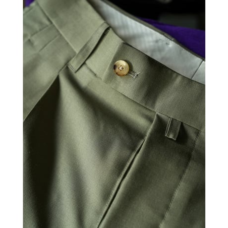 THE CLASIK WOOL MOHAIR SILK TROPICAL 2PLEATS TROUSERS