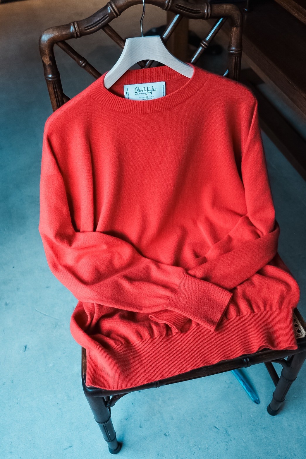 Olde H & Daughter AGED CASHMERE PLAIN STITCH CR