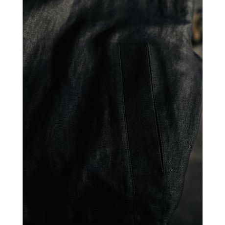 THE CLASIK LINEN HEMP TWILL SHARK COLLAR JACKET