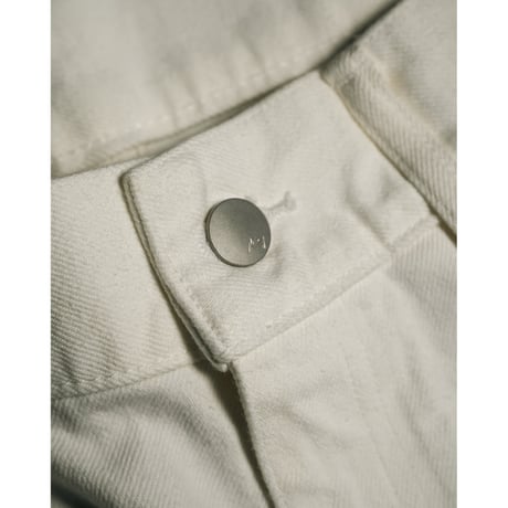 ANCELLM Ex. DAMAGE DENIM STRAIGHT 5P PANTS
