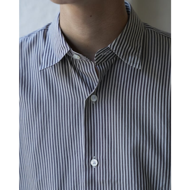 トップス MAATEE&SONS CHARLES SILK COTTON STRIPE MAATEE&SONS 