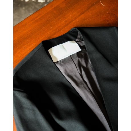 nonnotte Wool Gabardine Draping No Collar N Jacket