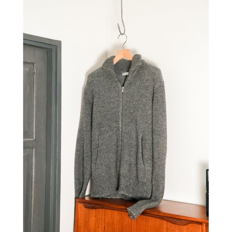MAATEE&SONS RBALPACA-CASHMERE 畦ひょっとこ起毛ZIP SWEAT