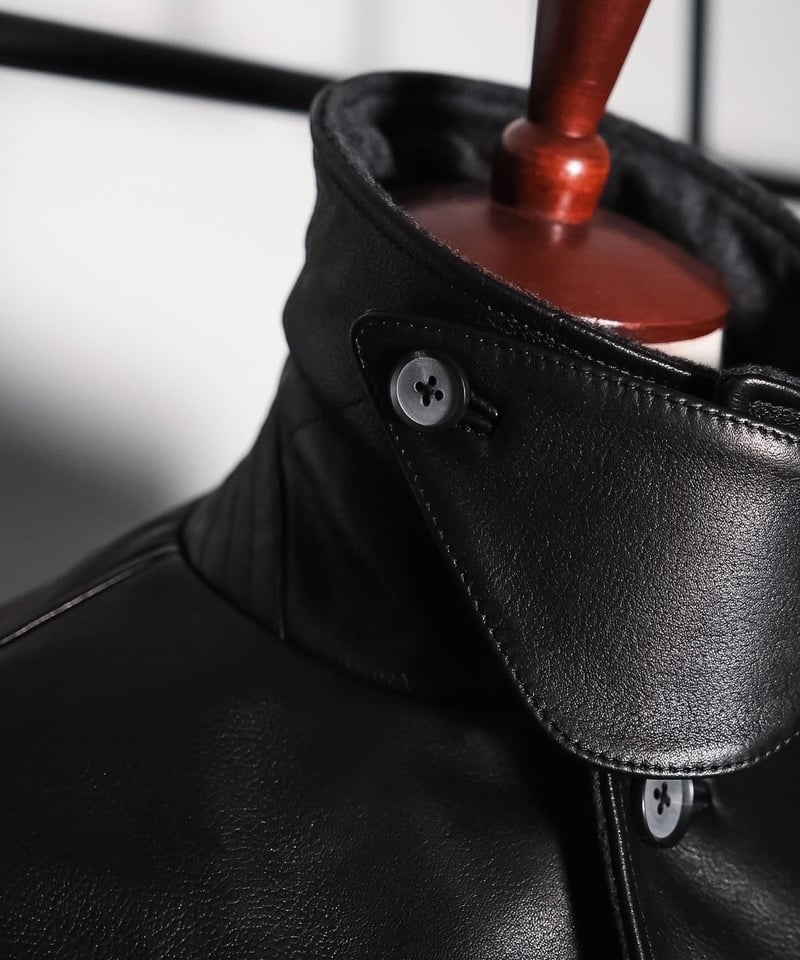 MAATEE&SONS LAMB LEATHER CAR COAT 裏CASHMERE | M MAATEE&SONS LAMB LEATHER CAR COAT 裏CASHMERE | M