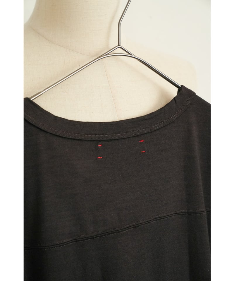 トップス barbell object bo ns top Brown barbell object / bo ns top 