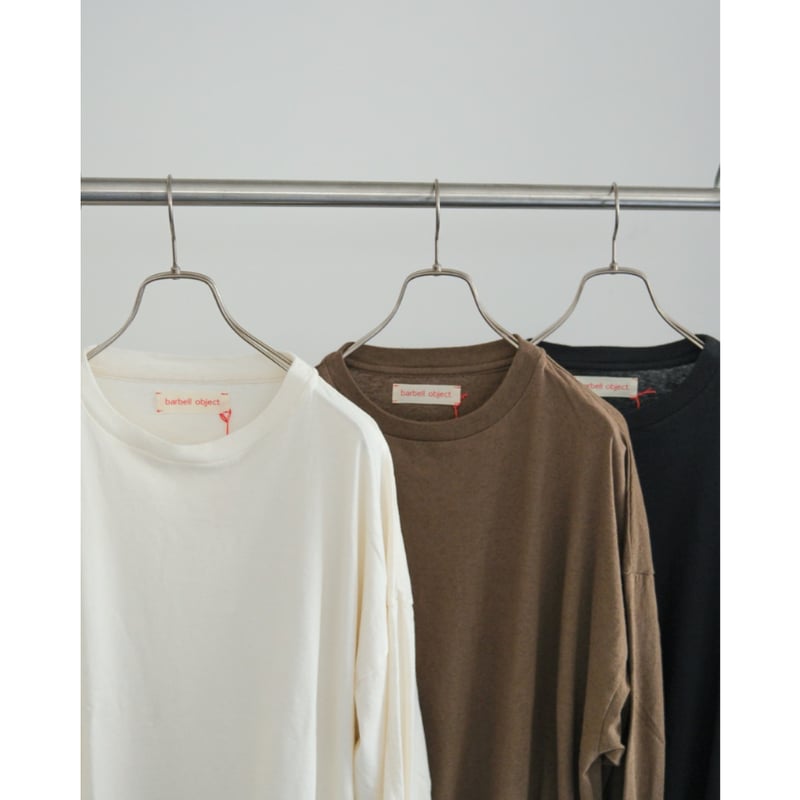 トップス barbell object s bo top (loose) / ecru barbell object / s bo top - loose(ECRU)通販サイト - 京都取扱い店舗