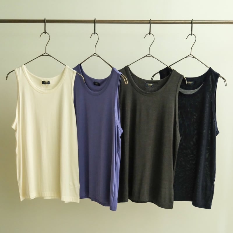 MAATEE&SONS Ex. WASHABLE SILK TENJIKU TANK TOP