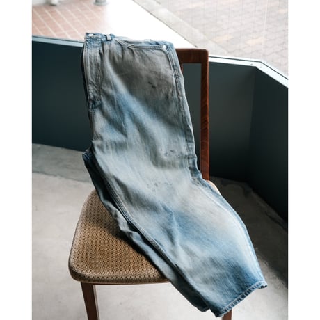 ANCELLM AGING WIDE DENIM 5P PANTS