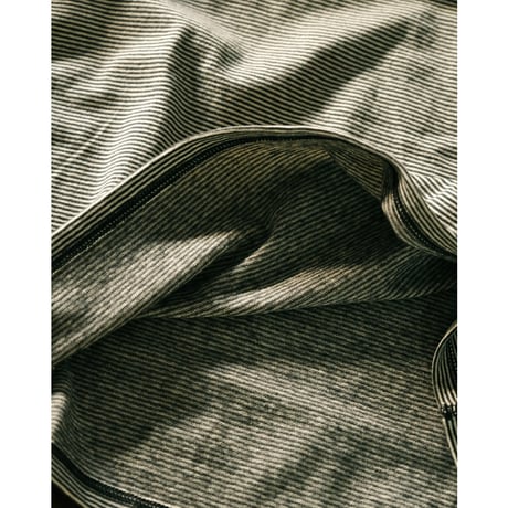 Olde Homesteader "YOUTH" MOIRE STRIPE JERSEY CREW NECK SHORT SLEEVE