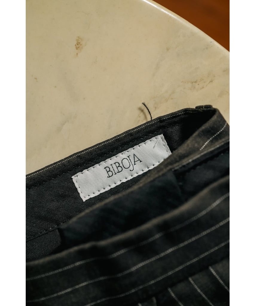 BIBOJA High Waisted Flare Trousers - No Pleat/S