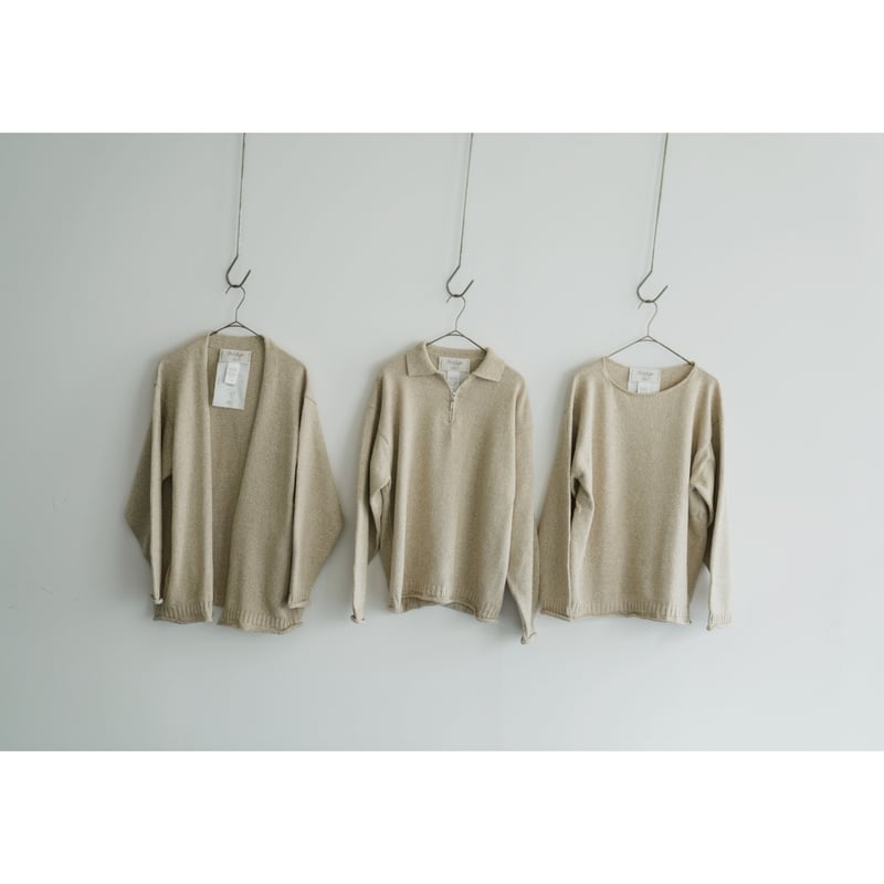 Olde H & Daughter SILK COTTON BOAT NECK/HALF Z