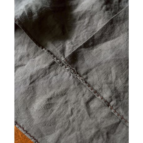 MAATEE&SONS FINE HEMP S/S OPEN COLLAR SHART