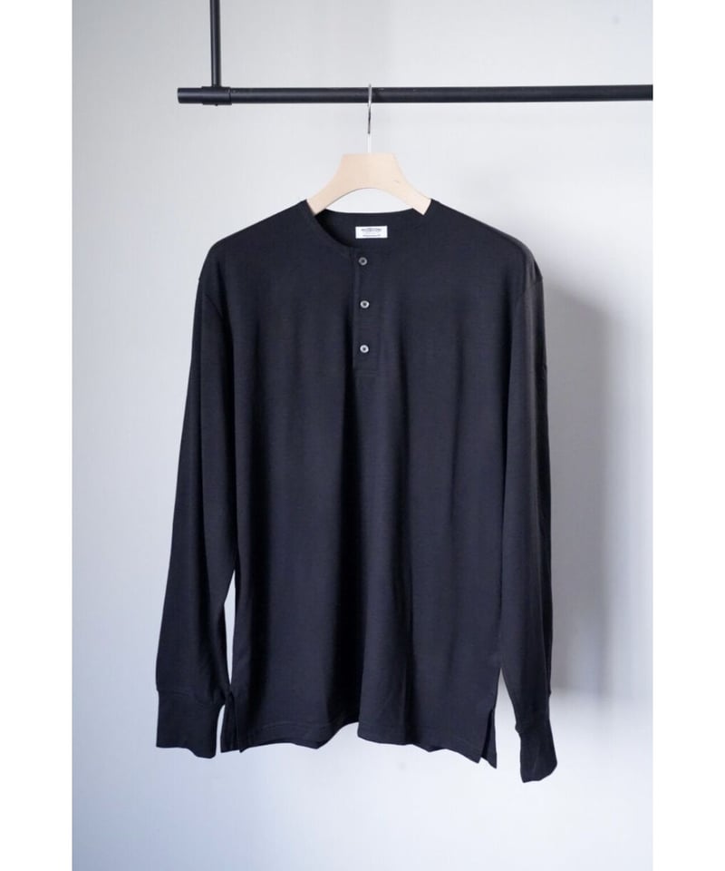 MAATEE&SONS 綿紡績WASHABLE WOOL HENRY TEE L/S | Mu