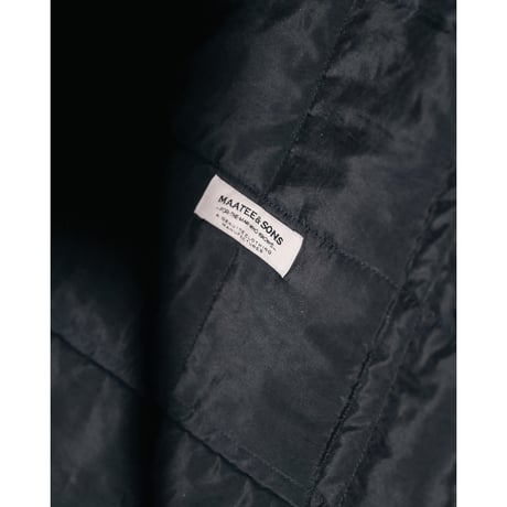MAATEE&SONS SILK QUILT HOODED COAT
