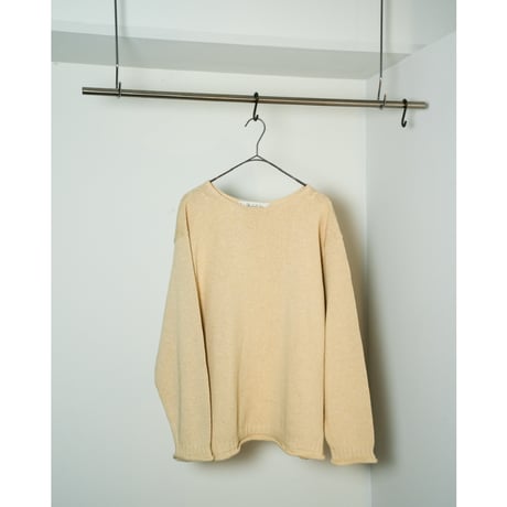 Olde H&Daughter SILK COTTON BOAT NECK P/O