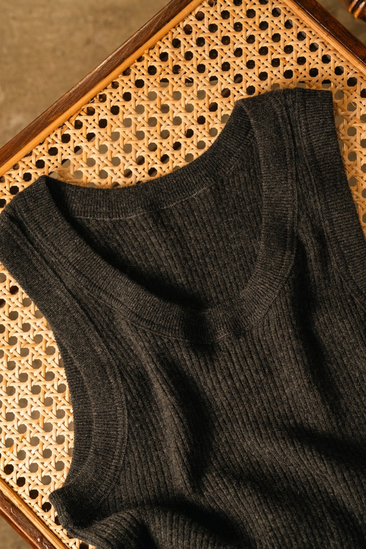 PICEA Ex. BABY CASHMERE RIB TANK TOP | MusterWerk
