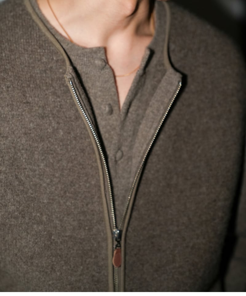 トップス Walenode 24AW Innocent Yak Zip Up Vest WALENODE innocent YAK Zip up vest | MusterWerk