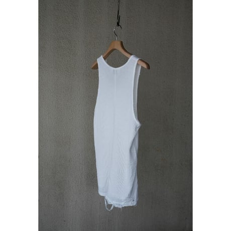 ANCELLM DAMAGE WAFFLE TANKTOP