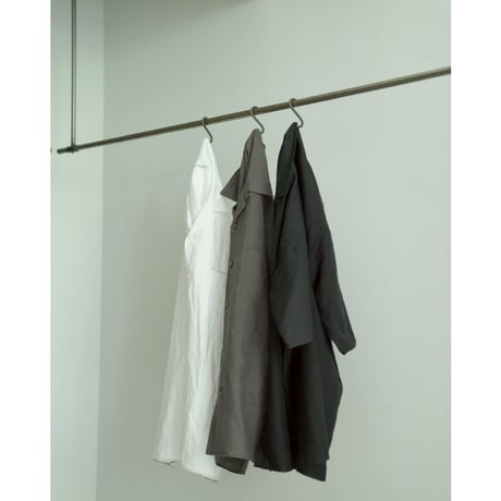 MAATEE&SONS FINE HEMP S/S OPEN COLLAR SHART