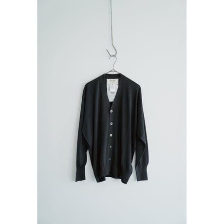 Olde H & Daughter SILK PLAIN STITCH CARDIGAN
