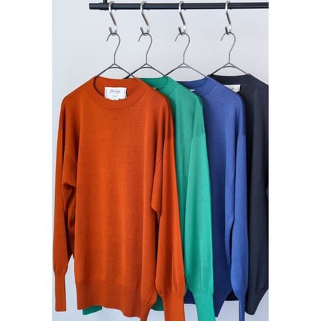 Olde H & Daughter SILK PLAIN STITCH CREW NECK P/O