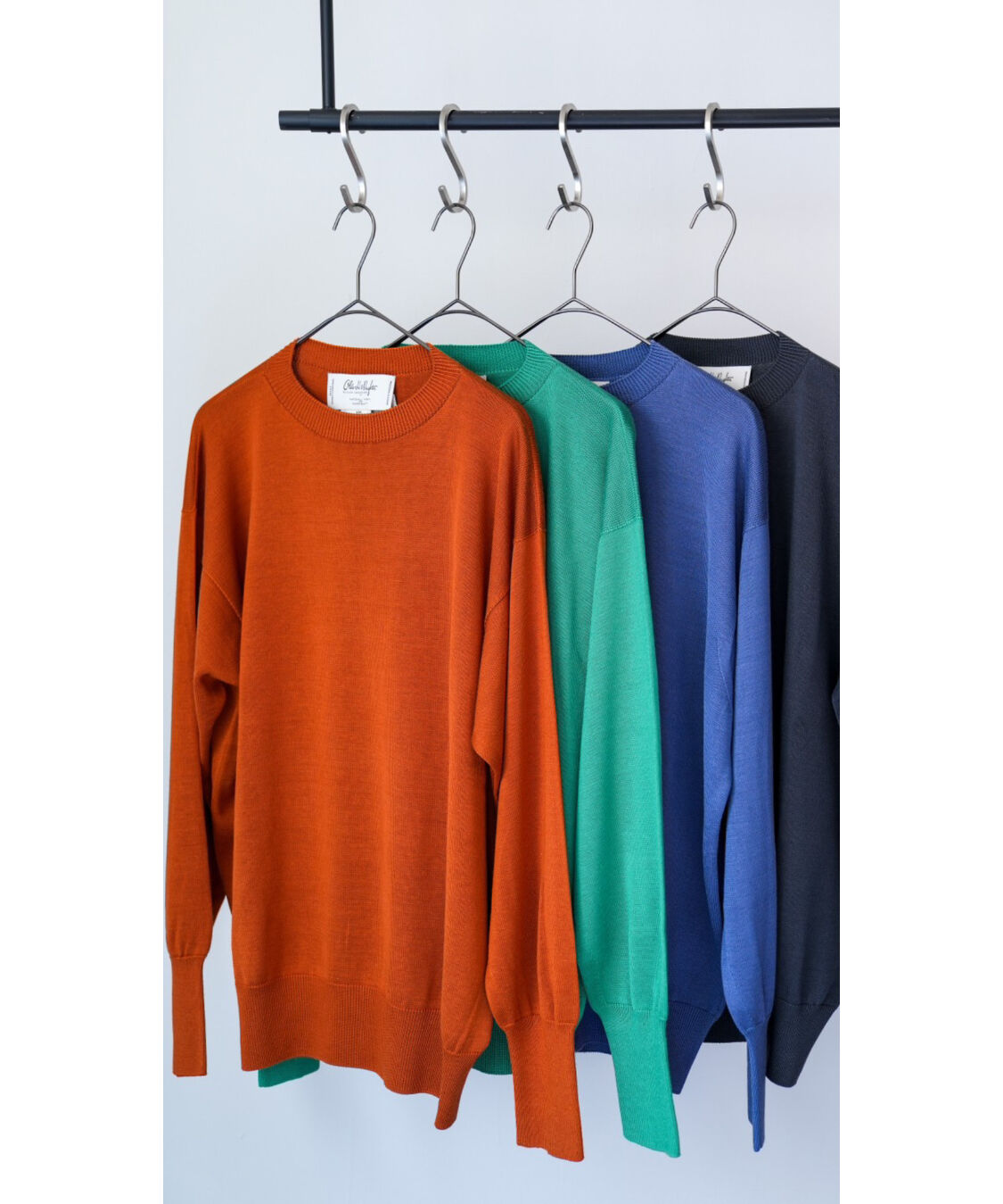 Olde H & Daughter SILK PLAIN STITCH CREW NECK P/O