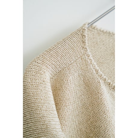 Olde H & Daughter SILK COTTON  BOAT NECK/HALF ZIP/CARDIGAN